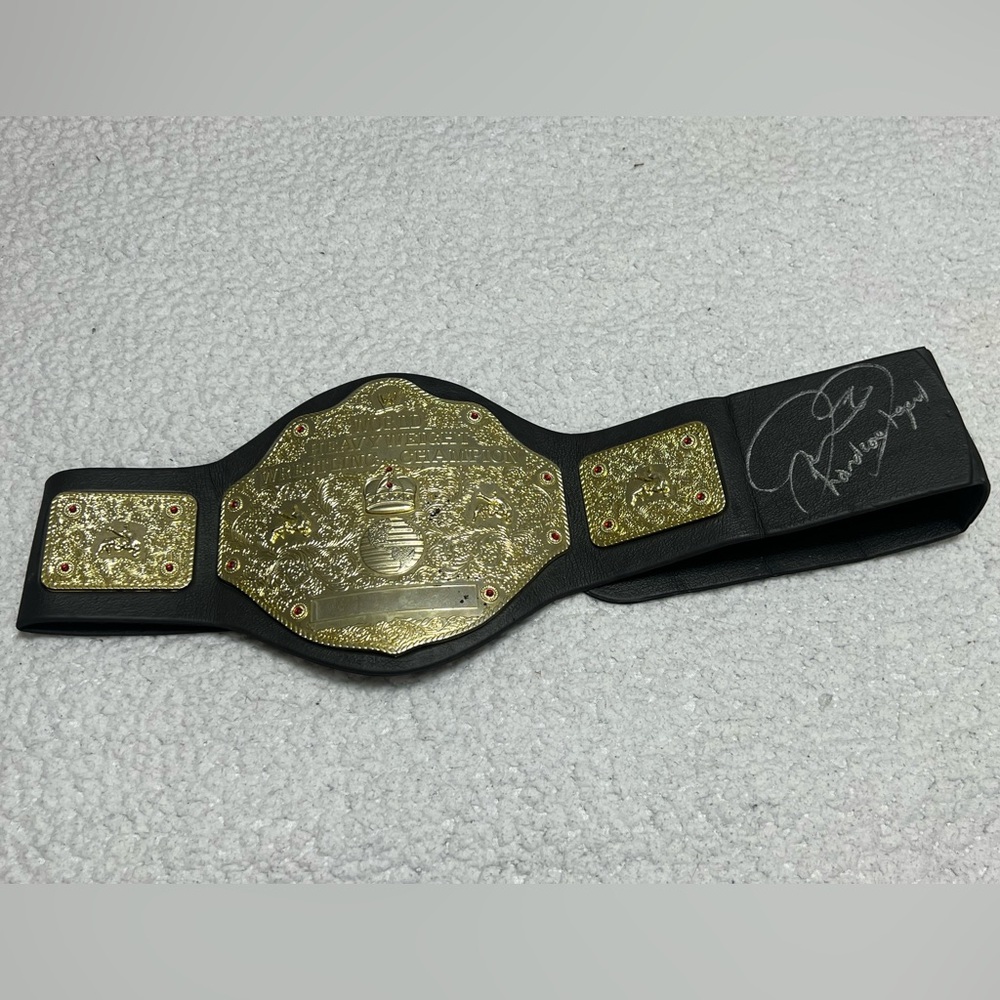 Cactus Jack Mick Foley Mankind Autograph PSA 2003 Jakks WWE World Kids Foam Belt